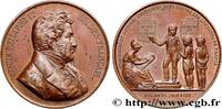 FRANCE Médaille, Établissement d’écoles primaires ENSEIGNEMENT 1842 (51,5mm, 68,57g, 12h) -