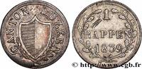 SWITZERLAND - CANTON OF LUCERNE 1 Rappen SWITZERLAND - CANTON OF LUCERNE 1839 (17mm, 1,24g, 6h) -