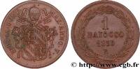 VATICAN AND PAPAL STATES 1 Baiocco Pie IX an V VATICAN AND PAPAL STATES Rome 1850 (30mm, 10,91g, 6h) -