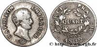 FRANCE Quart (de franc) Napoléon Empereur, Calendrier rév PREMIER EMPIRE / FIRST FRENCH EMPIRE Bordeaux 1804 (15,60mm, 1,23g, 7h) -