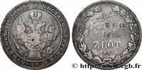 POLAND 10 Zlote 1 1/2 Rouble Nicolas Ier POLAND Saint-Petersbourg 1833 (40mm, 30,67g, 12h) -