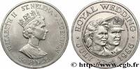 SAINT HELENA & ASCENSION 50 Pence (1 Crown) mariage du Prince Andrew et de SAINT HELENA & ASCENSION 1986 (38,61mm, 28,28g, 12h) -