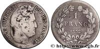 FRANCE 1 franc Louis-Philippe, couronne de chêne LOUIS-PHILIPPE I Marseille 1832 (23mm, 4,80g, 6h) -