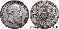 GERMANY - GRAND DUCHY OF BADEN - FREDERICK I 5 Mark GERMANY - GRAND DUCHY OF BADEN - FREDERICK I Karlsruhe 1907 (38mm, 27,78g, 12h) -