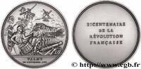 FRANCE Médaille, Bicentenaire de la Révolution, Valmy RÉVOLUTION FRANÇAISE 75 - Paris 1989 (77mm, 233,66g, 12h) -