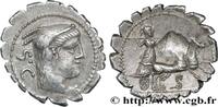 THE REPUBLIC (280 BC to 27 BC) Denier serratus PROCILIA Rome 80 AC. (21mm, 3,88g, 5h) -