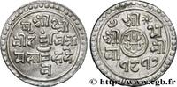 NEPAL 1/4 Mohar Prithvi Bir Bikram SE 1817 NEPAL (1895) (18,25mm, 1,41g, 12h) -