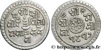 NEPAL 1/4 Mohar Prithvi Bir Bikram SE 1817 NEPAL (1895) (18,018mm, 1,37g, 12h) -
