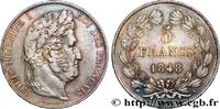 FRANCE 5 francs IIIe type Domard LOUIS-PHILIPPE I Paris 1848 (37,22mm, 25,00g, 6h) -