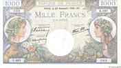 FRANCE 1000 Francs COMMERCE ET INDUSTRIE FRANCE 1000 Francs COMMERCE ET INDUSTRIE 1940 UNC- -