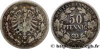 GERMANY 50 Pfennig GERMANY Munich 1877 (20mm, 2,67g, 12h) -