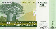 MADAGASCAR 10000 Francs - 2000 Ariary MADAGASCAR 10000 Francs - 2000 Ariary 2003 UNC -