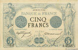 FRANCE 5 Francs NOIR FRANCE 5 Francs NOIR 1873 VF+ -