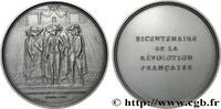 FRANCE Médaille, Bicentenaire de la Révolution, Convocati RÉVOLUTION FRANÇAISE Monnaie de Paris 1989 (76,5mm, 224,38g, 12h) -