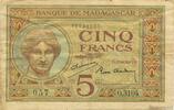 MADAGASCAR 5 Francs 1937 MADAGASCAR 5 Francs 1937 VF SS 167.34 元 含税 ＋  150.61 元 运费
