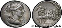 THE REPUBLIC (280 BC to 27 BC) Denier CARISIA Rome 46 AC. (16,5mm, 4,01g, 7h) -