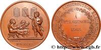 FRANCE Médaille, Société pour l’instruction élémentaire ENSEIGNEMENT 1868 (41mm, 34,66g, 12h) -