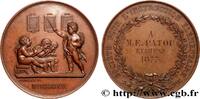 FRANCE Médaille, Société pour l’instruction élémentaire ENSEIGNEMENT 1877 (41mm, 35,79g, 12h) -