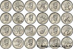 CANADA Lot de 12 monnaies de 25 Cents J.O. d’hiver Vancou CANADA 2007-2009 (23,88mm, g, 12h) -