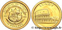 LIBERIA 12 Dollars Proof Italie LIBERIA 2008 (11mm, 0,52g, 12h) -