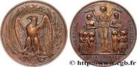 FRANCE Médaille, Enseignement primaire ENSEIGNEMENT 27 - Breuilpont 1854-1855 (51,5mm, 67,75g, 12h) -