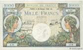 FRANCE 1000 Francs COMMERCE ET INDUSTRIE FRANCE 1000 Francs COMMERCE ET INDUSTRIE 1940 AU -