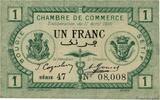 ALGERIA 1 Franc Numéro spécial ALGERIA 1 Franc Numéro spécial 1915 AU+ -