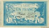 ALGERIA 1 Franc ALGERIA 1 Franc 1915 AU -
