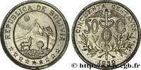 BOLIVIA - REPUBLIC Epreuve en étain de 50 Centavos BOLIVIA - REPUBLIC 1942 (29,47mm, 8,99g, 6h) -
