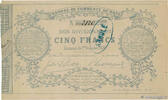 FRANCE regionalism and miscellaneous 5 Francs Annulé FRANCE regionalism and miscellaneous 5 Francs Annulé 1870 VF -