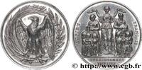 FRANCE Médaille, Enseignement primaire ENSEIGNEMENT 34 - Clermont 1852-1853 (51,5mm, 64,18g, 12h) -