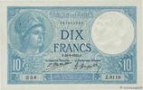 FRANCE 10 Francs MINERVE FRANCE 10 Francs MINERVE 1922 XF -