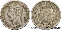 FRANCE 1 franc Charles X, matrice du revers à cinq feuill CHARLES X Lille 1825 (23mm, 5,08g, 6h) -