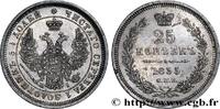 RUSSIA - NICHOLAS I 25 Kopecks RUSSIA - NICHOLAS I Saint-Petersbourg 1855 (24mm, 5,12g, 12h) -