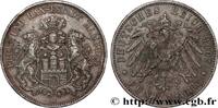 GERMANY - FREE CITY OF HAMBURG 5 Mark GERMANY - FREE CITY OF HAMBURG Hambourg 1907 (37,50mm, 27,60g, 12h) -