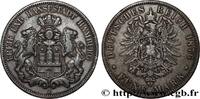 GERMANY - FREE CITY OF HAMBURG 5 Mark GERMANY - FREE CITY OF HAMBURG Hambourg 1876 (38mm, 27,44g, 12h) -