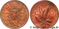VATICAN AND PAPAL STATES 5 Centesimi frappe au nom de Pie Xi année du Jubil VATICAN AND PAPAL STATES Rome 1933-1934 (19,50mm, 3,23g, 6h) -