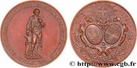 FRANCE Médaille, Inauguration du monument de Daniel Jeanr SUISSE - CANTON DE NEUCHATEL 1888 (51,5mm, 97,53g, 12h) -