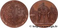 FRANCE Médaille, Fête fédérale de gymnastique SUISSE - CONFÉDÉRATION HELVÉTIQUE Suisse, Genève 1891 (45mm, 53,59g, 12h) -