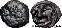 FRANCE Potin à la grosse tête laurée Q:SAM GALLIA BELGICA - SEQUANI (Area of Besançon) c. 80-50 AC. (18mm, 3,14g, 4h) -