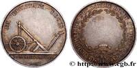 FRANCE Médaille, Société d’agriculture et d’économie dome SOCIÉTÉS D'AGRICULTURE, HORTICULTURE, PÊCHE ET CHASSE 77 - Rosoy (1822) (25,5mm, 7,90g, 12h) -