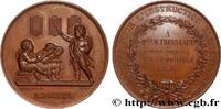 FRANCE Médaille, Société pour l’instruction élémentaire, ENSEIGNEMENT 1876 (41mm, 35,20g, 12h) -
