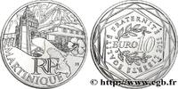 FRANCE 10 Euro des RÉGIONS - MARTINIQUE FRANCE Pessac 2011 (29mm, 10g, 12h) -