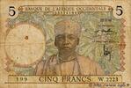 FRENCH WEST AFRICA (1895-1958) 5 Francs FRENCH WEST AFRICA (1895-1958) 5 Francs 1936 VG -
