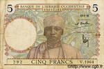 FRENCH WEST AFRICA (1895-1958) 5 Francs FRENCH WEST AFRICA (1895-1958) 5 Francs 1936 VF -