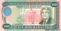TURKMENISTAN 1000 Manat TURKMENISTAN 1000 Manat 1995 UNC -