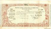 MARTINIQUE 1000 Francs MARTINIQUE 1000 Francs 1882 VF - XF -
