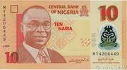 NIGERIA 10 Naira NIGERIA 10 Naira 2009 UNC -