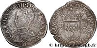 FRANCE Teston, 2e type CHARLES IX Toulouse 1563 (30,5mm, 8,89g, 11h) -