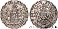 GERMANY - FREE CITY OF HAMBURG 3 Mark GERMANY - FREE CITY OF HAMBURG Hambourg 1908 (33mm, 16,63g, 12h) -